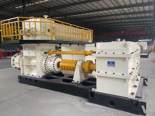 EV60A कार्बन स्टील वैक्यूम एक्सट्रूडर क्ले ब्रिक बनाने की मशीन मिक्सिंग टूथ