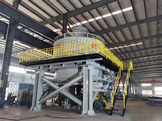 व्हील वेट पैन मिल क्रशिंग उपकरण 6700*6500*6700mm गोल्ड ग्राइंडिंग मिल