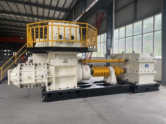 EV60A कार्बन स्टील वैक्यूम एक्सट्रूडर क्ले ब्रिक बनाने की मशीन मिक्सिंग टूथ