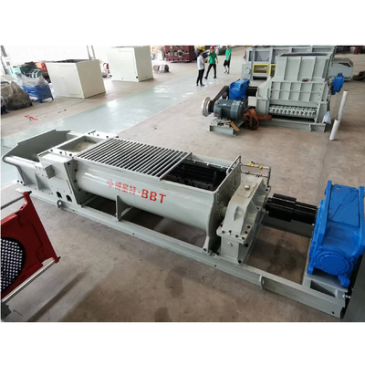 75kw डबल दस्ता क्षैतिज फ़ीड मिक्सर मिट्टी ईंट मिश्रण मशीनरी