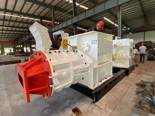 खोखले ब्लॉक वैक्यूम एक्सट्रूडर ईंट बनाने वाली मशीनरी बड़ी क्षमता के साथ